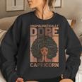 Unapologetically Dope Capricorn Black Girl Melanin Horoscope Women Sweatshirt Gifts for Her