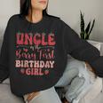 Uncle Of The Berry First Birthday Girl Strawberry Family Women Sweatshirt Gifts for Her