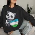 Usbekistan Flagge Herz Geschenke Panda Usbeki Usbekistan Souvenir Sweatshirt Frauen Geschenke für Sie