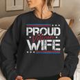 Veteran Proud Wife Army Cool Mother's Day Military Women Sweatshirt Gifts for Her