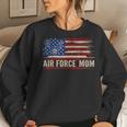 Vintage Air Force Mom American Flag Veteran Women Sweatshirt Gifts for Her