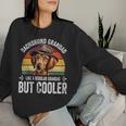 Vintage Dachshund Grandad Like A Regular Grandad But Cooler Women Sweatshirt Gifts for Her