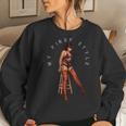 Vintage Sexy Pinup Style Girl Red Socks Women Sweatshirt Gifts for Her