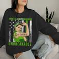 Vintage Flag American Support Warrior Mental Health Women Sweatshirt Gifts for Her