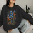 Vintage Floral Aesthetics And Streetwear Flair Women Sweatshirt Gifts for Her
