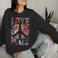Vintage Love Peace 60S 70S Tie Dye Hippie Lover Men Women Sweatshirt Gifts for Her