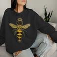Vintage Queen Bee Earth Day Nature Love Save The Bees Women Sweatshirt Gifts for Her