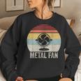 Vintage Retro Metal Fan Sarcastic Heavy Metal Music Women Sweatshirt Gifts for Her