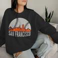 Vintage San Francisco Skyline Baseball Present Women Women Sweatshirt Gifts for Her