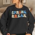 Vintage Spring Break 2024 Cute Spring Vacation Teacher Women Sweatshirt Gifts for Her