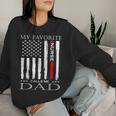 Vintage Usa Flag Fathers Day Dad From Daughter Nurse Women Sweatshirt Gifts for Her
