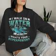 Walk On Water Figure Skating Women Sweatshirt Gifts for Her