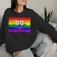 Washington Dc Gay Pride Rainbow Flag Lgbt Women Sweatshirt Gifts for Her