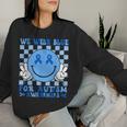 We Wear Blue For Autism Awareness Month Kid Autism Women Sweatshirt Gifts for Her