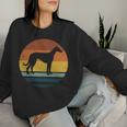 Whippetintage Mama Papa Retro Hund Geschenk Süß Sweatshirt Frauen Geschenke für Sie