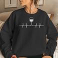 Wine Heartbeat Wine Graphic Men Women Sweatshirt Gifts for Her