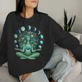 Witchy Nature Goddess Mother Earth Day Moon Phases Aesthetic Women Sweatshirt Gifts for Her
