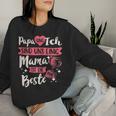 Women's Papa Und Ich Sind Uns Einig Mama Ist Die Beste Mutter Sweatshirt Frauen Geschenke für Sie