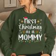 1St First Christmas As A Mommy New Parents Christmas Xmas Women Sweatshirt Gifts for Her