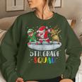 5Th Grade Squad Dabbing Santa Christmas Reindeer Teacher Women Sweatshirt Gifts for Her