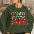 Candy Cane Crew Christmas Candy Cane Party Boys Girls Women Sweatshirt Gifts for Her