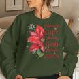 Celebrate Jesus Birth Christian Christmas Women Sweatshirt Gifts for Her