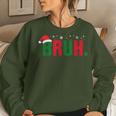 Christmas Bruh Xmas Boys Bruh Santa Hat Women Sweatshirt Gifts for Her