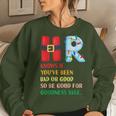 Christmas Party Hr Knows If You've Been Bad Or Good Women Sweatshirt Gifts for Her