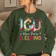 Icu When Your're Sleeping Christmas Icu Nurse Crew Womens Women Sweatshirt Gifts for Her