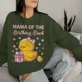 Mama Of The Birthday Duck Christmas Anime Party Outfit Women Sweatshirt Gifts for Her