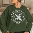 Proud Supporter Of Snow Days Teacher Retro Christmas Holiday Women Sweatshirt Gifts for Her