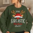 Sarcastic Christmas Deer Pjs Xmas Family Matching Women Sweatshirt Gifts for Her