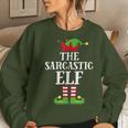 Sarcastic Elf Family Matching Christmas Group Elf Pajama Women Sweatshirt Gifts for Her