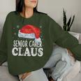 Senior Carer Santa Claus Christmas Matching Costume Women Sweatshirt Gifts for Her