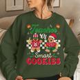 Teacher Of Smart Cookies Gingerbread Christmas Teachers Women Sweatshirt Gifts for Her