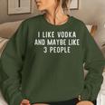 I Like Vodka And Maybe 3 People Lover Christmas Women Sweatshirt Gifts for Her