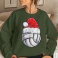 Volleyball Ball Christmas Santa Hat Xmas Sport Women Women Sweatshirt Gifts for Her