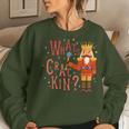 Whats Crackin Christmas Nutcracker Xmas Kid Women Sweatshirt Gifts for Her