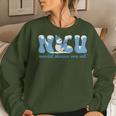 Winter Nicu Nurse Xmas Snowman Neonatal Intensive Care Unit Women Sweatshirt Gifts for Her