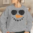 Snowman Face Family Christmas Matching Costume Kid Women Sweatshirt Gifts for Her
