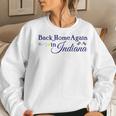 Back Home Again Indiana Checkered FlagWomen Sweatshirt Gifts for Her