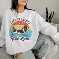 Basset Mama Papa Lustig Retrointage Niedlich Basset Hund Sweatshirt Frauen Geschenke für Sie