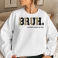 Bruh Formerly Known As Mom Leopard Mama For Mom Women Sweatshirt Gifts for Her