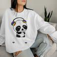 Can't Hear You I'm Listening To K-Pop Panda Gay Ally Pride Women Sweatshirt Gifts for Her