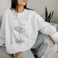 Cassette Tape Vintage Blueprint Classic Fashion Women Women Sweatshirt Gifts for Her