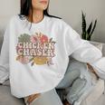 Chicken Chaser Farmer Chicken Lovers Farm Lover Women Sweatshirt Gifts for Her