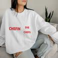 Damen Zwillingsmama Die Chefin Zwillinge Jungs Zwillings-Mama Sweatshirt Frauen Geschenke für Sie