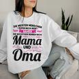 Die Wichtigen Nennen Mich Mama Und Oma Mama Grandma Gray Sweatshirt Frauen Geschenke für Sie