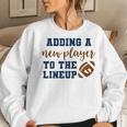 Football Pregnancy Announcement Fall Baby Reveal Women Sweatshirt Gifts for Her