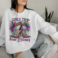 Girls Trip New Orleans 2024 Mardi Gras High Heels Women Sweatshirt Gifts for Her